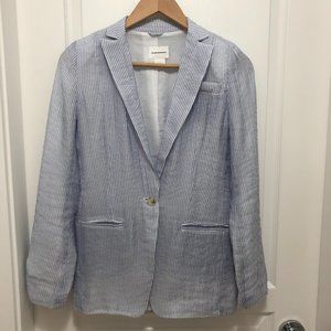 Club Monaco Lightweight Pinstripe Sheer Blazer - Size 00